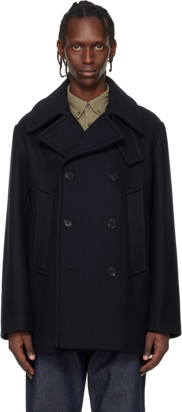 Photo: A.P.C. Navy Wool Peacoat