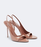 Paris Texas Lidia patent leather slingback sandals