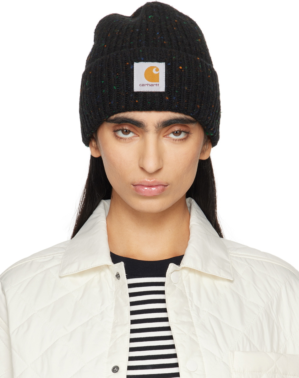 Carhartt Work In Progress Black Anglistic Beanie
