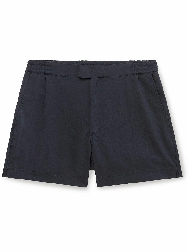 Photo: CDLP - Deck Straight-Leg Mid-Length ECONYL Swim Shorts - Blue