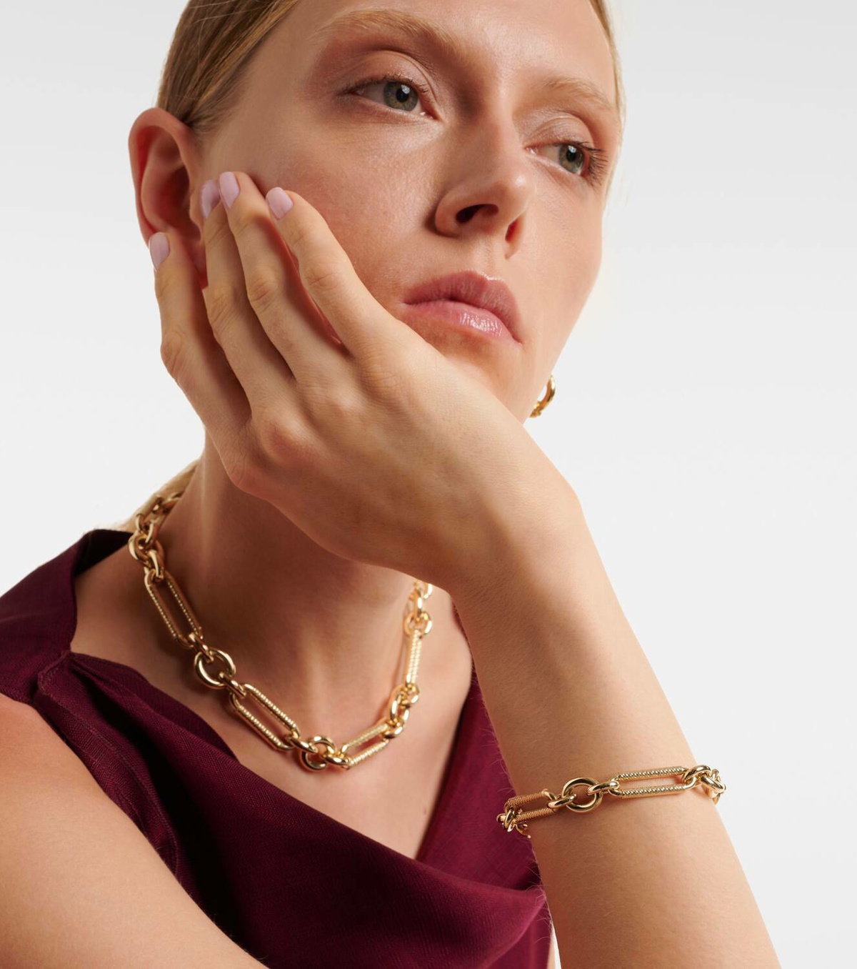 Lauren Rubinski Miuccia 14kt gold bracelet