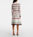 Susan Fang Striped midi skirt