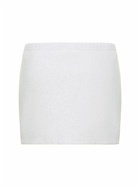 ALEXANDER WANG - Cotton Mini Skirt W/ Elasticated Band
