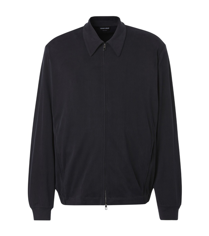 Photo: Giorgio Armani Zip-up blouson jacket