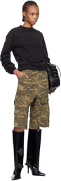 We11done Green Camo Vintage Shorts