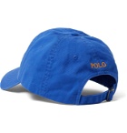 POLO RALPH LAUREN - Logo-Embroidered Cotton-Twill Baseball Cap - Blue