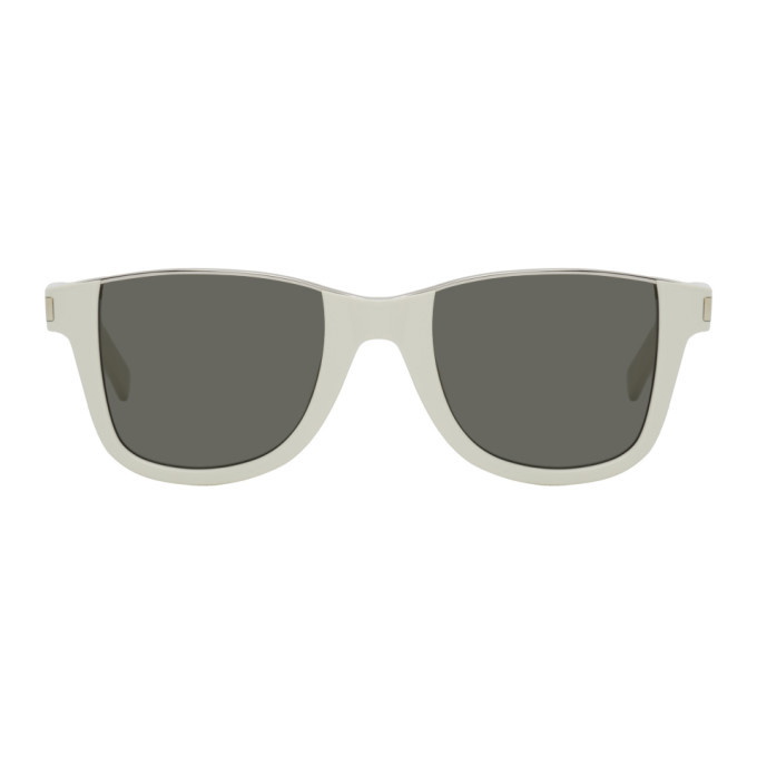 Photo: Saint Laurent Off-White SL 51 Cut-Away Sunglasses