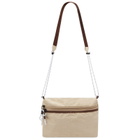 Taikan Men's Large Corduroy Sacoche Cross Body Bag in Tan Corduroy