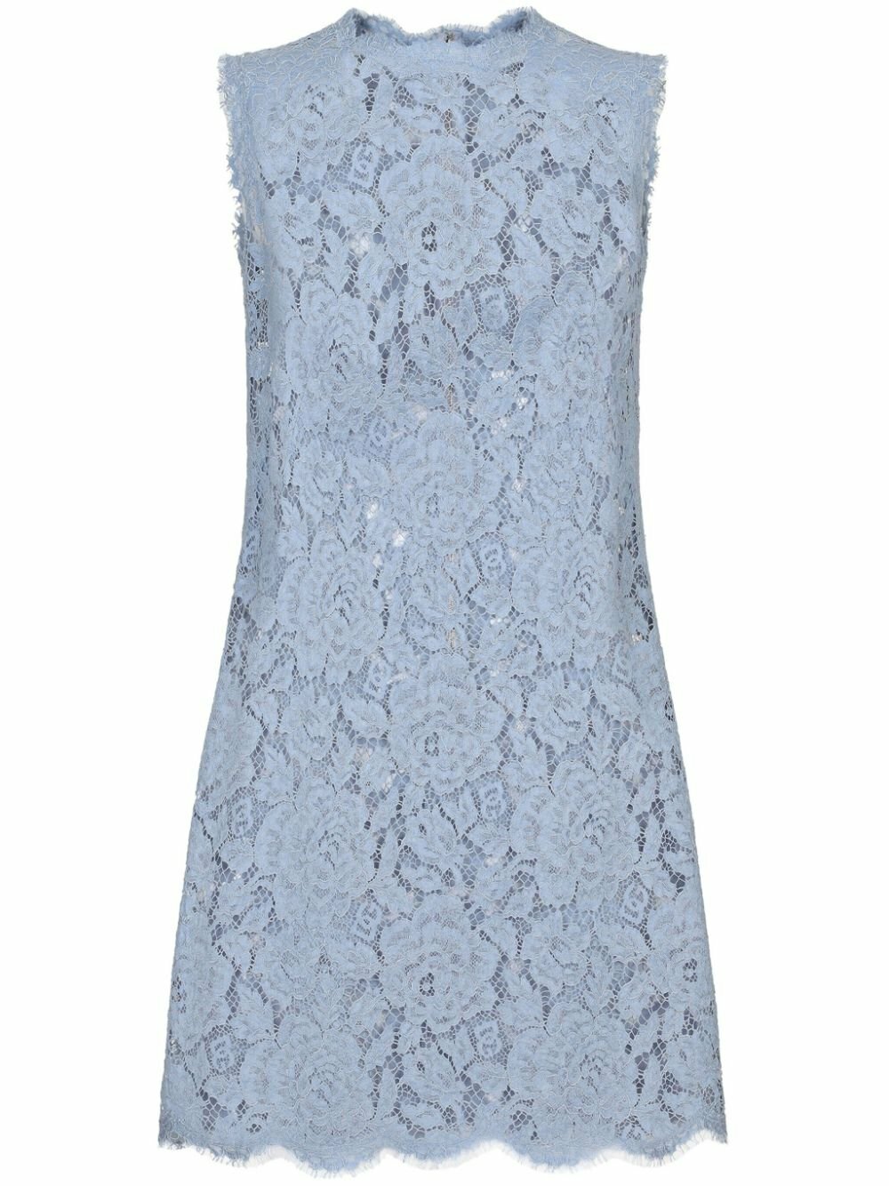 Dolce & Gabbana DG-Logo Floral-Lace Mini Dress Dolce & Gabbana