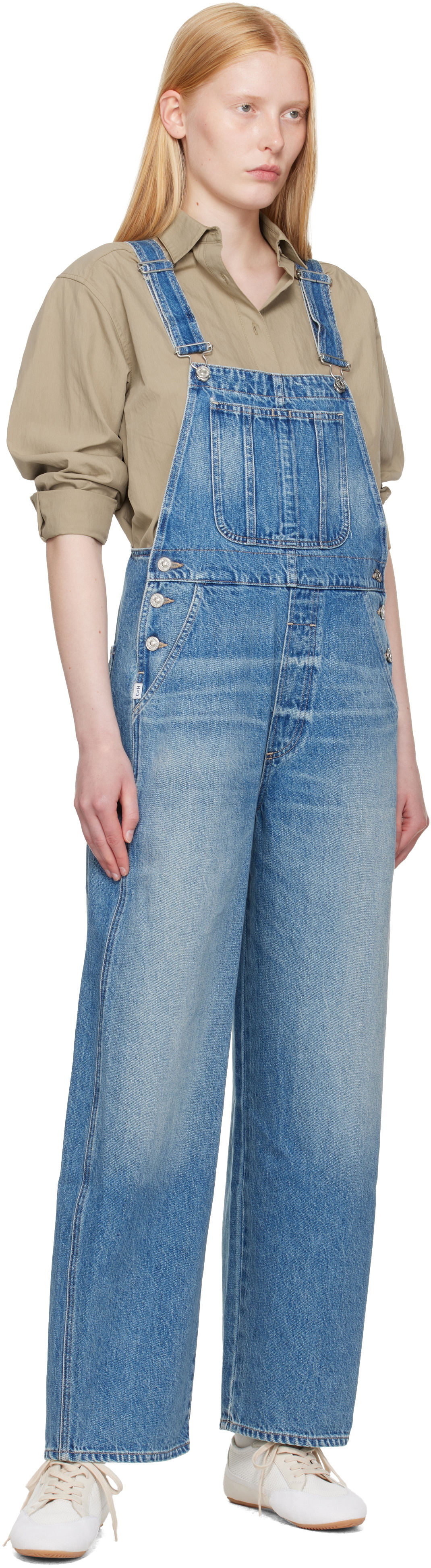 Citizens of Humanity Blue Freya Denim Overalls