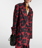 Dries Van Noten Floral double-breasted blazer