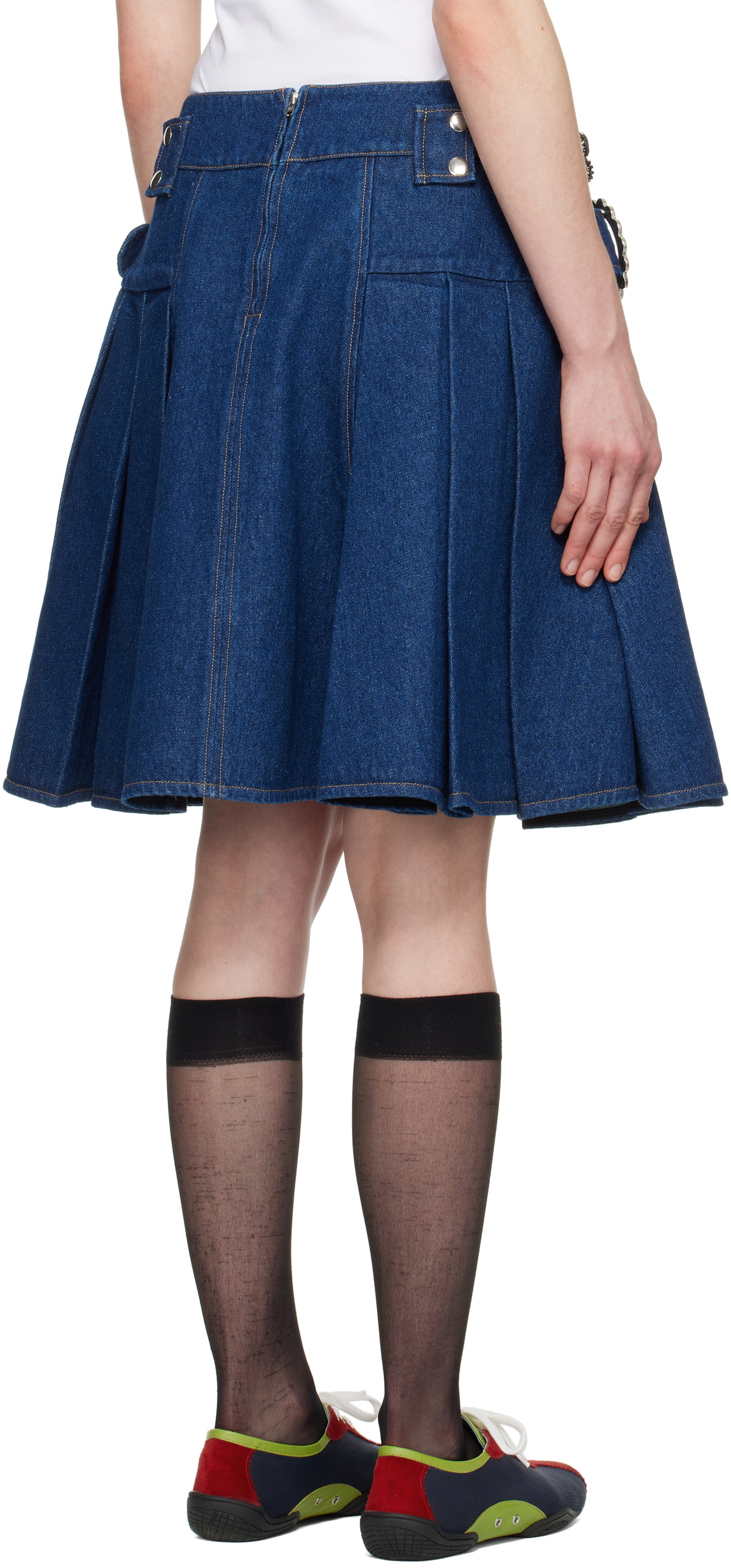 Chopova Lowena Navy Biggity Denim Miniskirt Chopova Lowena