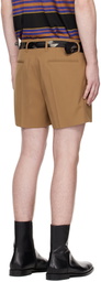 Dries Van Noten Brown Creased Shorts