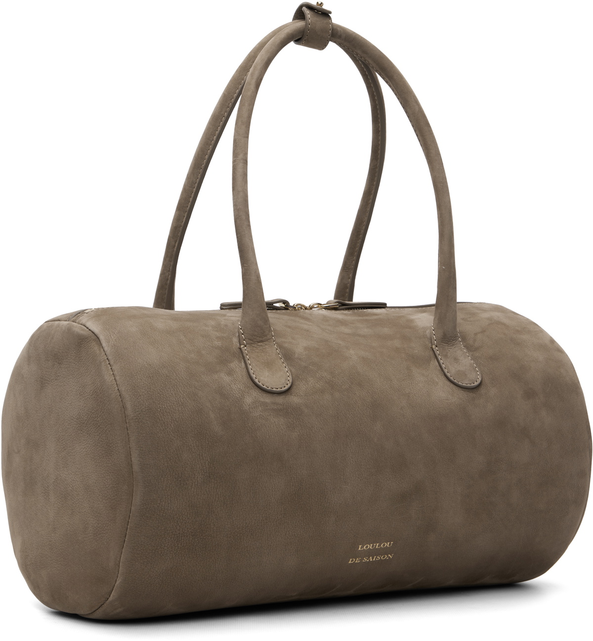 Loulou de Saison Taupe CLAUS Cylindric Leather Bag