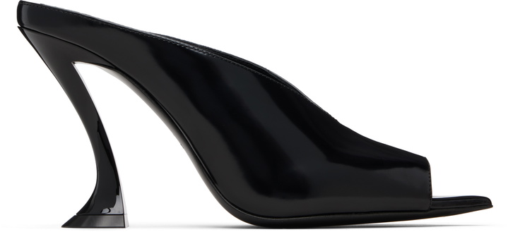 Photo: Lanvin Black Mule Heeled Sandals