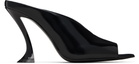 Lanvin Black Mule Heeled Sandals