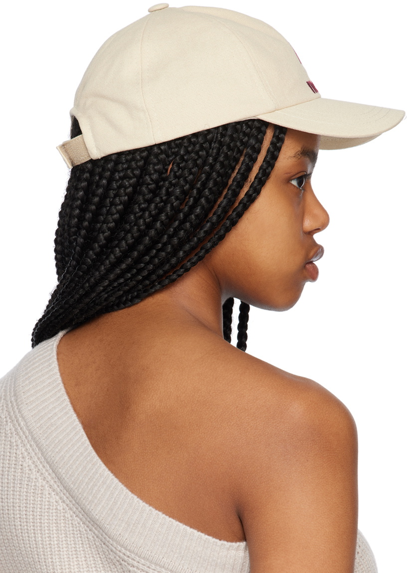 【Isabel maranti】タイロン ベースボールハット Tyron Cap Woman black and ecru | ISABEL MARANT Official