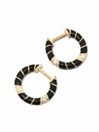 Yvonne Léon 9K Yellow Gold Mini Torsade Diamond Hoop Earrings