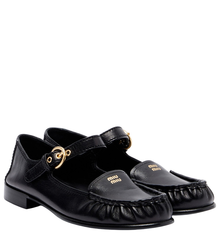 Photo: Miu Miu Leather loafers