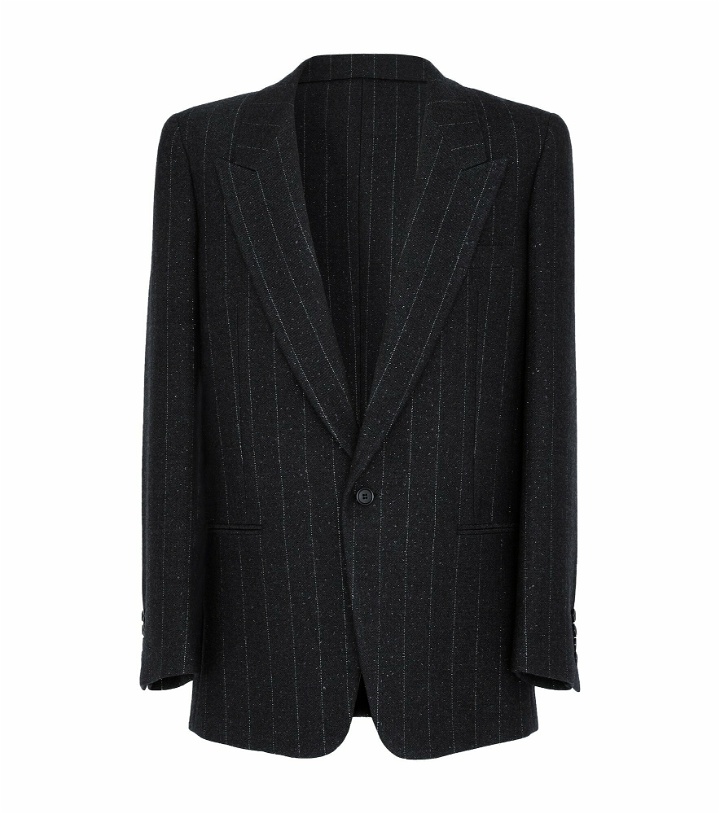 Photo: Saint Laurent - Pinstripe wool suit jacket