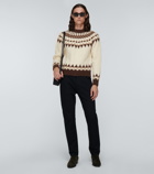 Saint Laurent - Jacquard wool-blend sweater