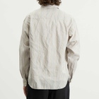 Ranra Men's Stripy Classic Shirt in Rigati Putty/Blue