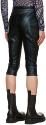 Mugler Black Embossed Shorts