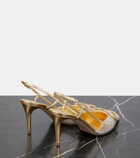 Valentino Garavani VLogo Signature embellished slingback pumps