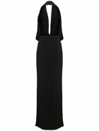 MAGDA BUTRYM Halter Neck Jersey Long Dress