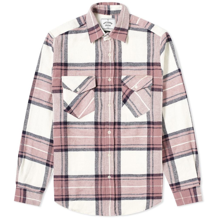 Photo: Portuguese Flannel Two Pocket Rock Check Overshirt