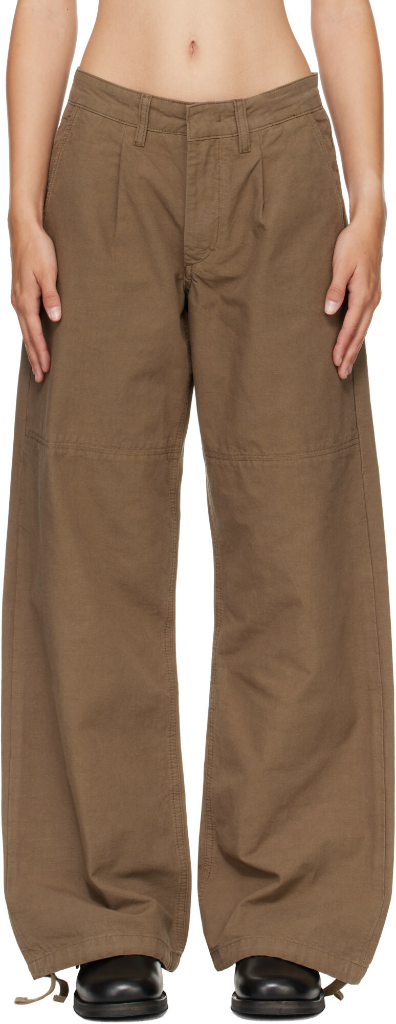 JEANERICA Khaki Mina Trousers