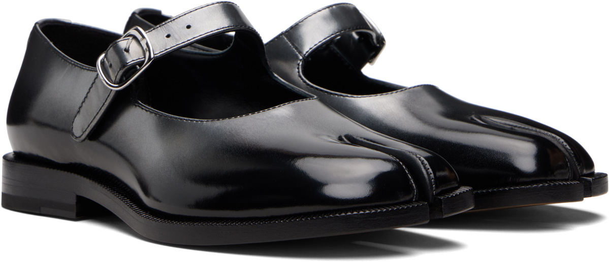 Maison Margiela Black & Silver Mary Jane Loafers