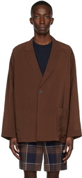 LE17SEPTEMBRE SSENSE Exclusive Brown Raglan Sleeve Blazer