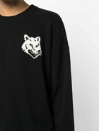 MAISON KITSUNE' - Fox Head Intarsia Wool Jumper