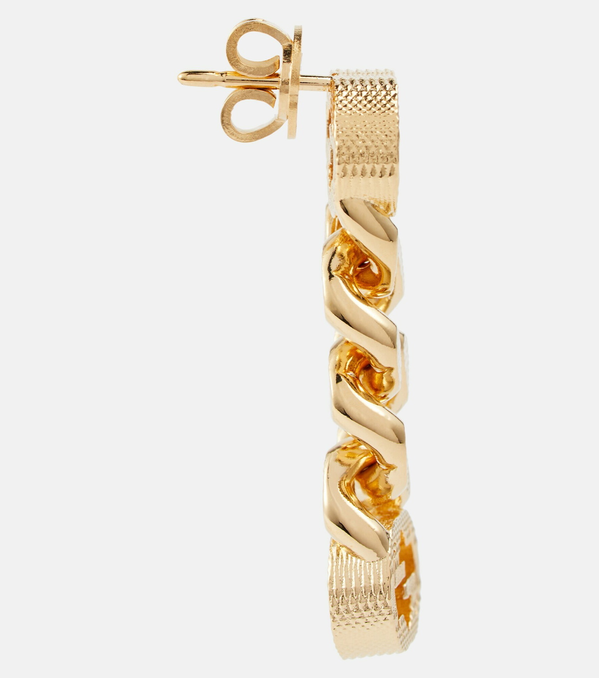 Gucci - Yellow Crystal-Embellished Interlocking G Hair Clip Gucci - Interlocking G embellished earrings Gucci main image 2