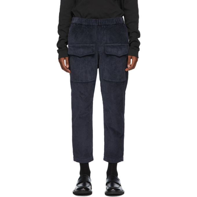 Photo: Barena Navy Corduroy Riofondo Cargo Pants