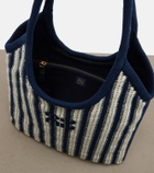 Miu Miu Ivy striped crochet shoulder bag