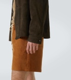 Frescobol Carioca Ravi suede overshirt