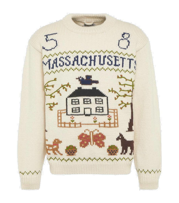Photo: Bode Homestead Sampler wool sweater