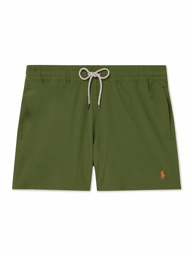 Photo: Polo Ralph Lauren - Traveler Straight-Leg Stretch Recycled Swim Shorts - Green