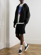 Carhartt WIP - Logo-Embroidered Cotton-Blend Jersey Zip-Up Hoodie - Black