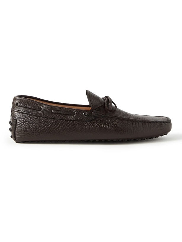 Photo: TOD'S - Gommino Full-Grain Leather Driving Shoes - Brown