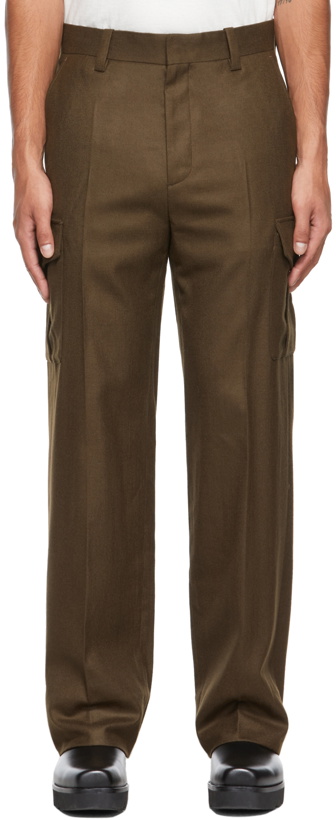 Photo: System Brown Wool Cargo Pants