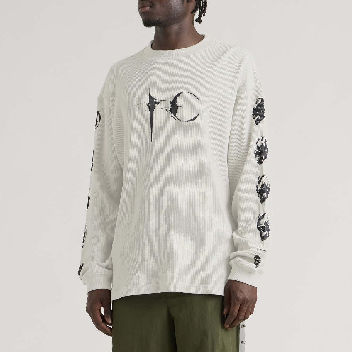 Thug Club Men's Endless Long Sleeve Top in Ivory