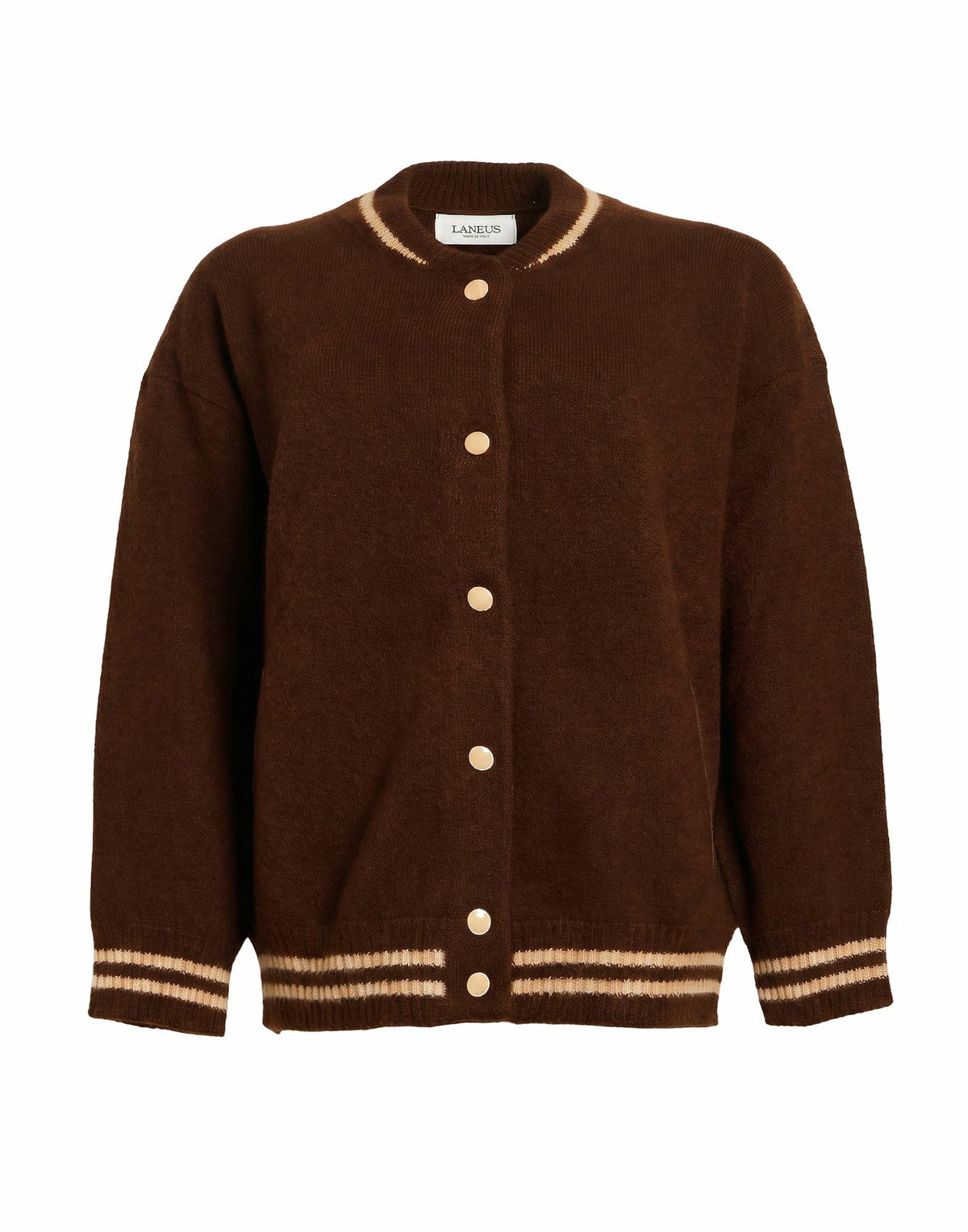 Laneus Womens Cardigan in Brown