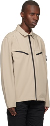 Stone Island Taupe Spread Collar Jacket