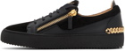 Giuseppe Zanotti Black Camoscio Sneakers