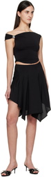 Miaou Black Ty Midi Skirt