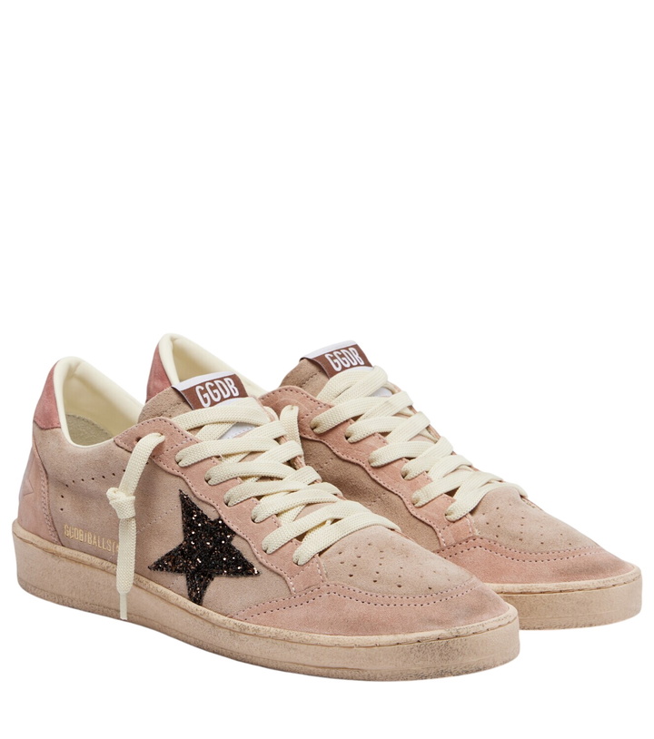 Photo: Golden Goose Ball Star glitter suede sneakers