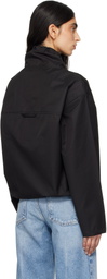 AGOLDE Black Lydia Nylon Popover Anorak